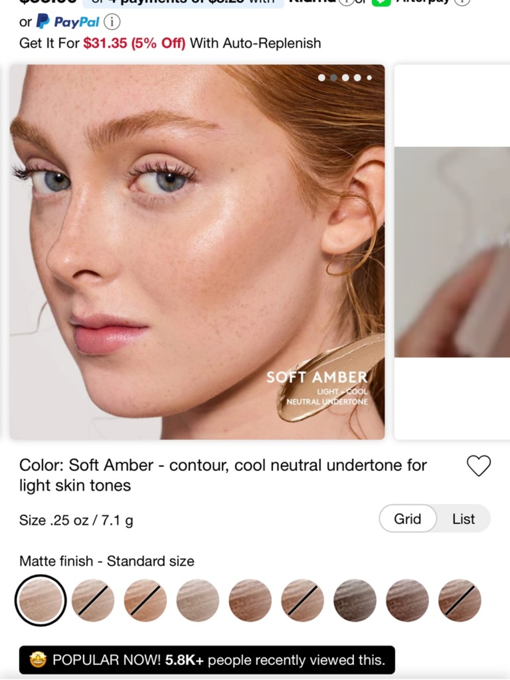 Fenty Beauty Soft Amber Contour Stick - Picture 6 of 8